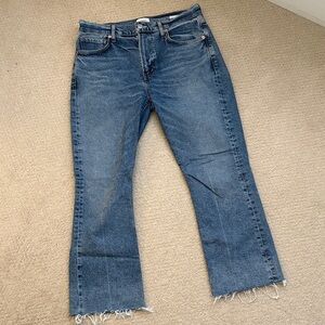 Citizens Of Humanity Isola Cropped Bootcut Jeans, size 28
